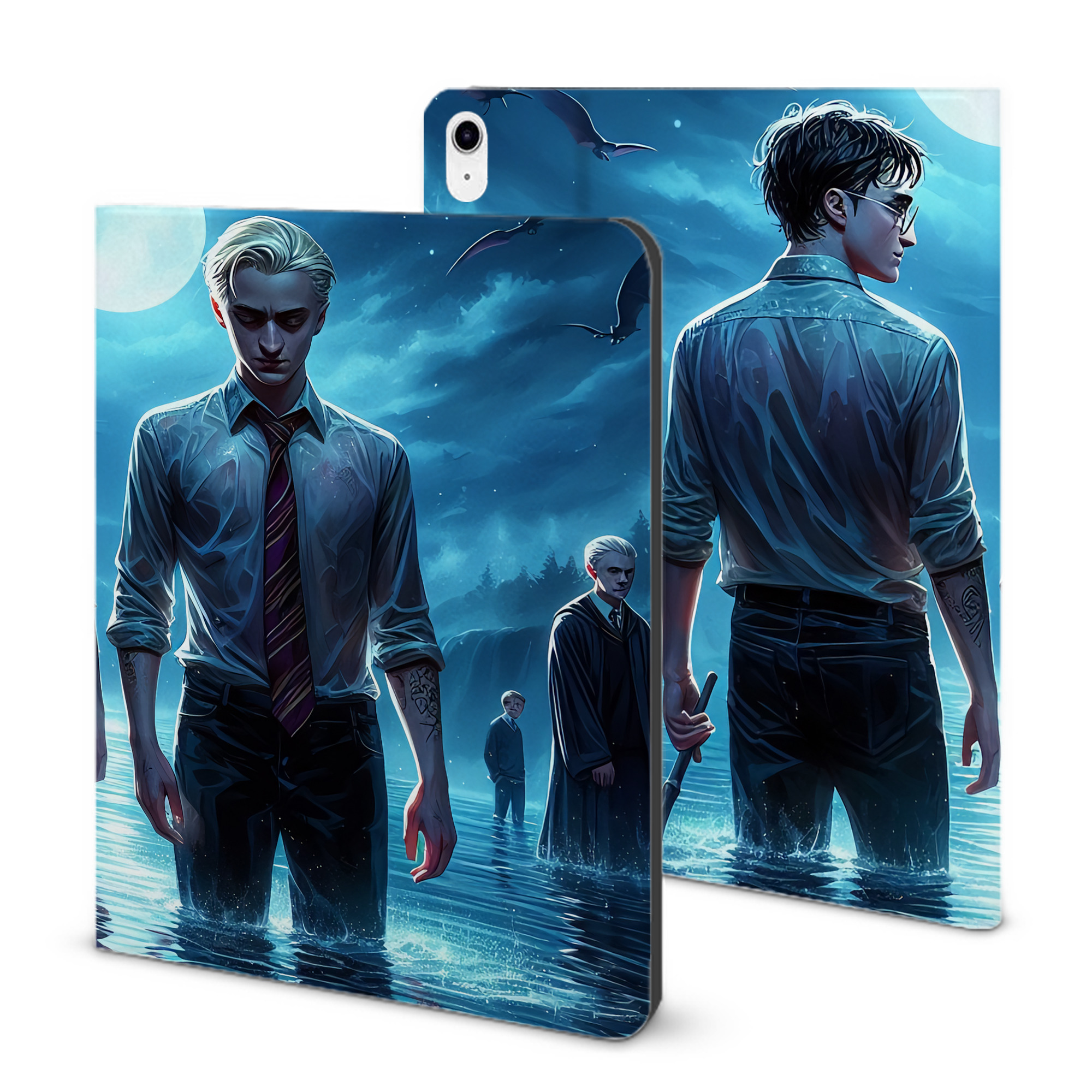 （画像用） Harry Potter ハリー・ポッターシリーズ IPad ケース ブック型 PUレザー TPU 耐衝撃 軽量 薄型 ペン収納なし 全面保護 IPad 各モデル対応